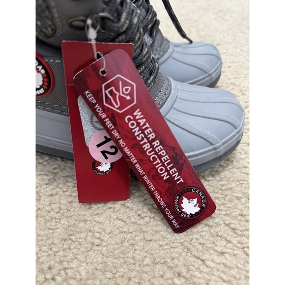 Canada WeatherGear Little Girls Boots Carmen Style In Gray US Size 12M - Picture 5 of 10